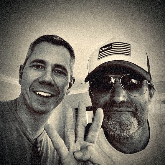 Mike and Justin, a selfie